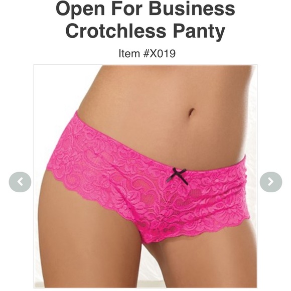 Dreamgirl Other - Hot Pink Crotchless Panties